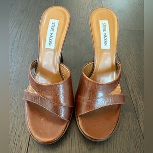 Steve Madden Brown Leather Heels